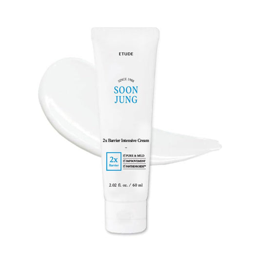 Soonjung 2X Barrier Intensive Cream (Original), Hypoallergenic Shea Butter Hydrating Facial Cream for Sensitive Skin, Water-Oil Balance & Panthenol, Korean Skin Care (2.02 Fl Oz)